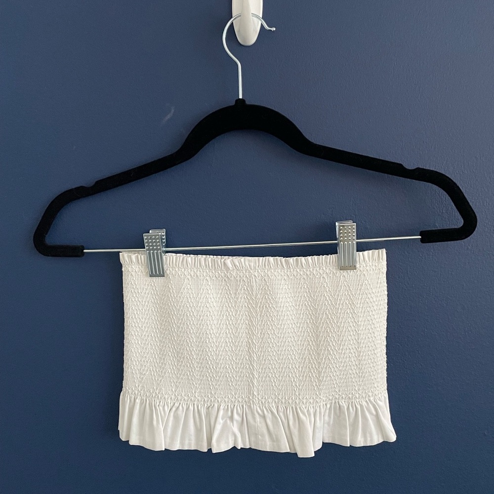Express NWOT Bandeau bra top white